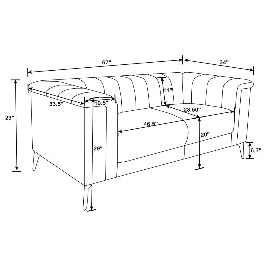 Chalet Blue 2 Pc Sofa Set