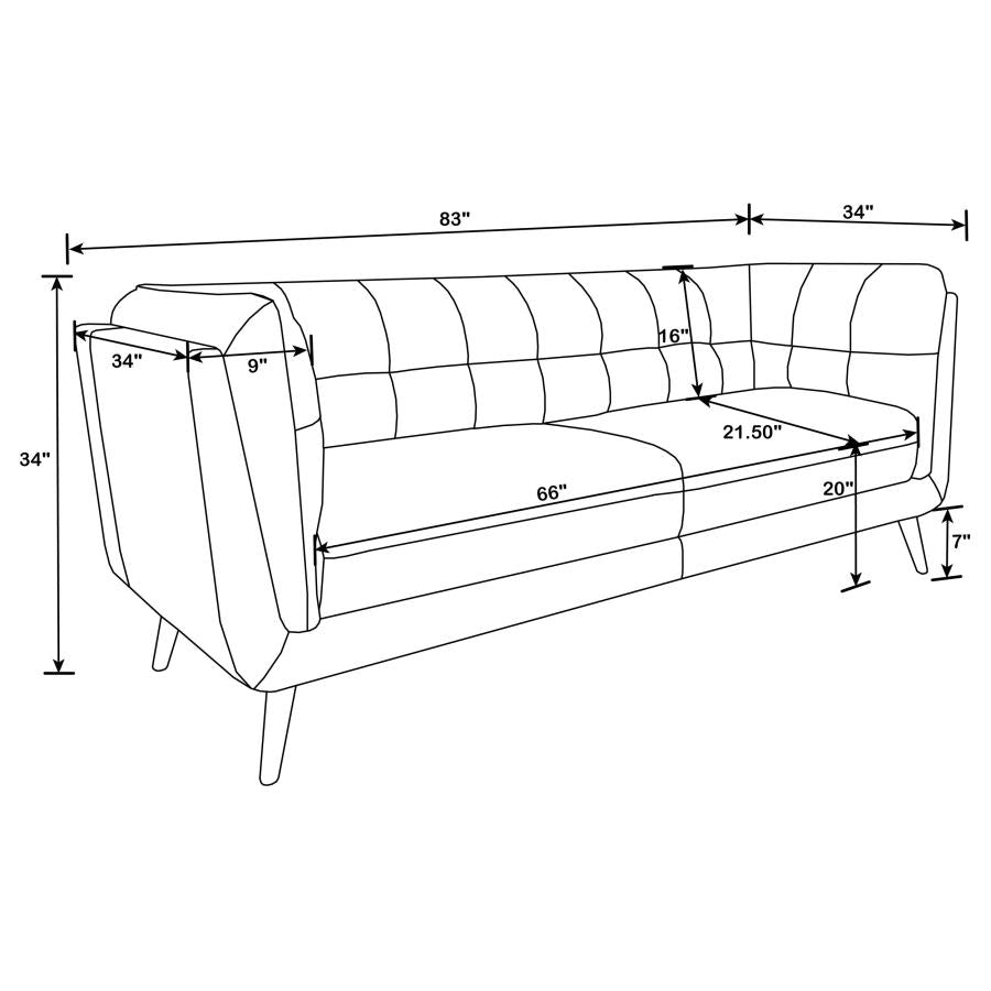 Thatcher Brown 2 Pc Sofa Set