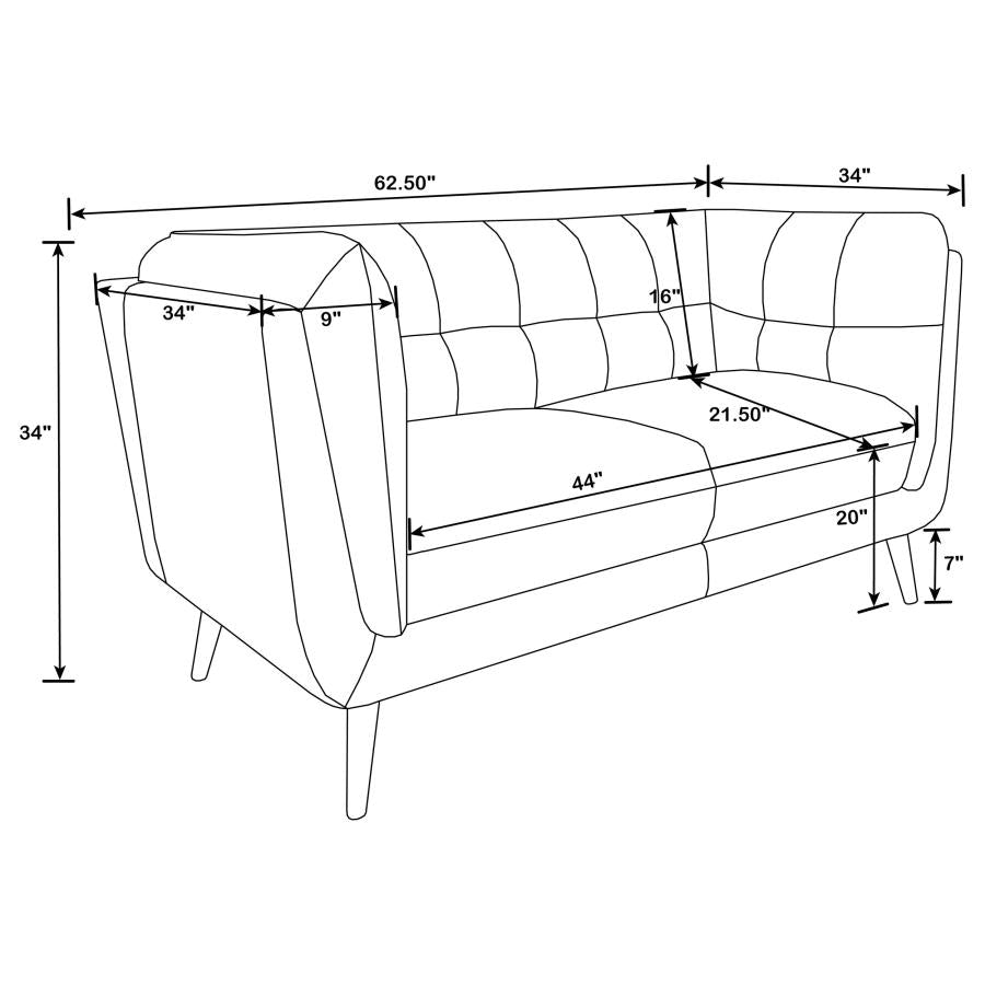 Thatcher Brown 2 Pc Sofa Set