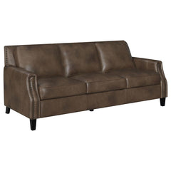 Leaton Brown 3 Pc Sofa Set