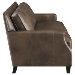 Leaton Brown 3 Pc Sofa Set