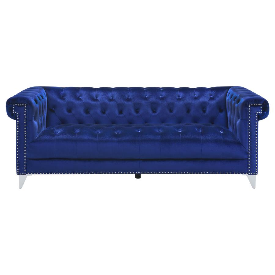 Bleker Blue 3 Pc Sofa Set