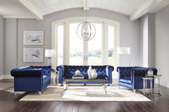 Bleker Blue 3 Pc Sofa Set