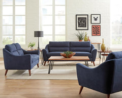 Gano Blue 2 Pc Sofa Set