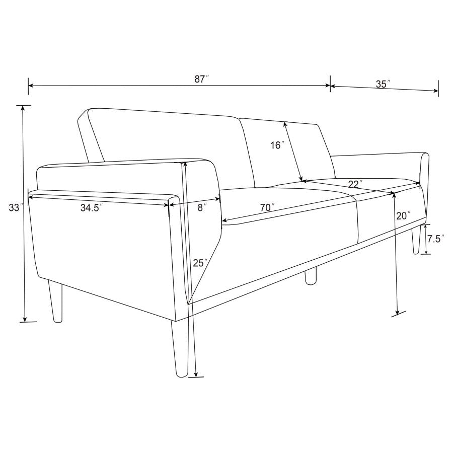 Rilynn Brown 2 Pc Sofa Set