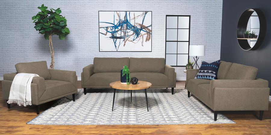 Rilynn Brown 3 Pc Sofa Set