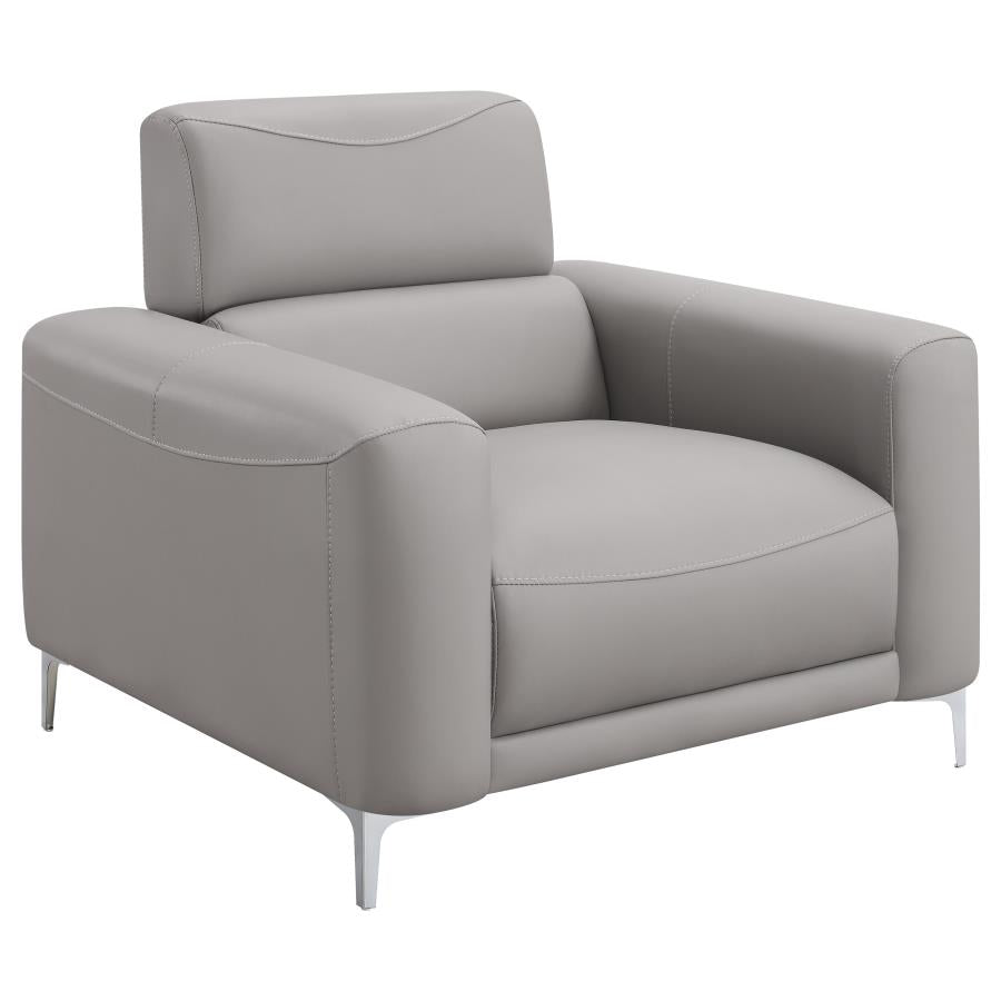 Glenmark Grey 3 Pc Sofa Set