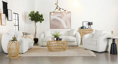 Isabella White 3 Pc Sofa Set