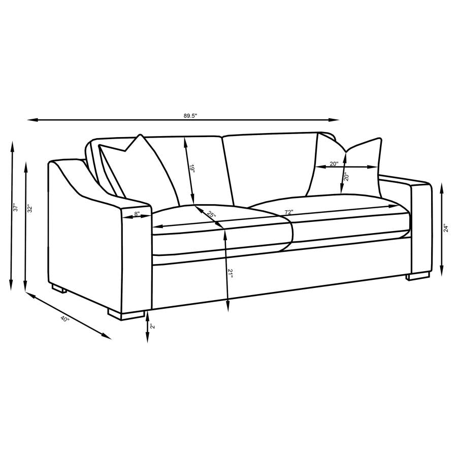 Ashlyn White 2 Pc Sofa Set