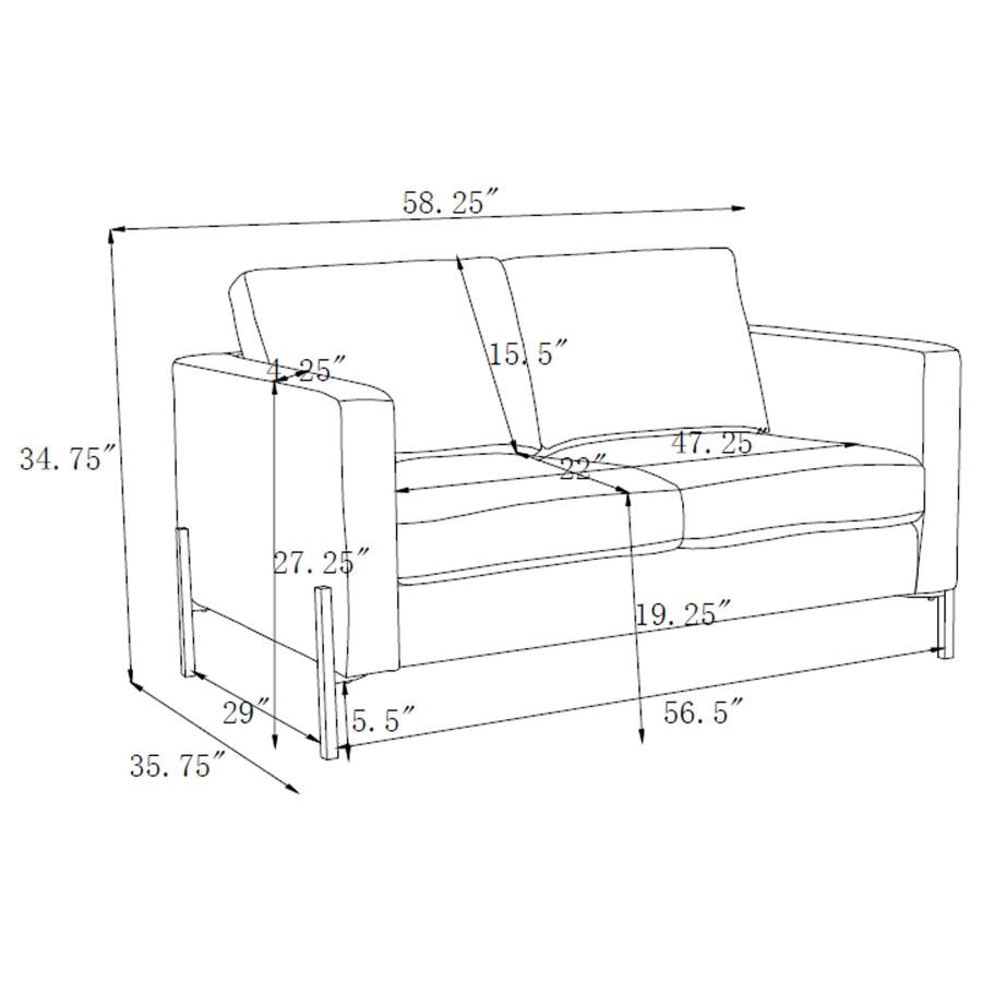 Tilly Beige 2 Pc Sofa Set