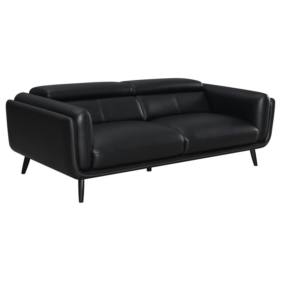 Shania Black 2 Pc Sofa Set