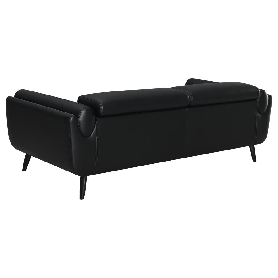 Shania Black 2 Pc Sofa Set