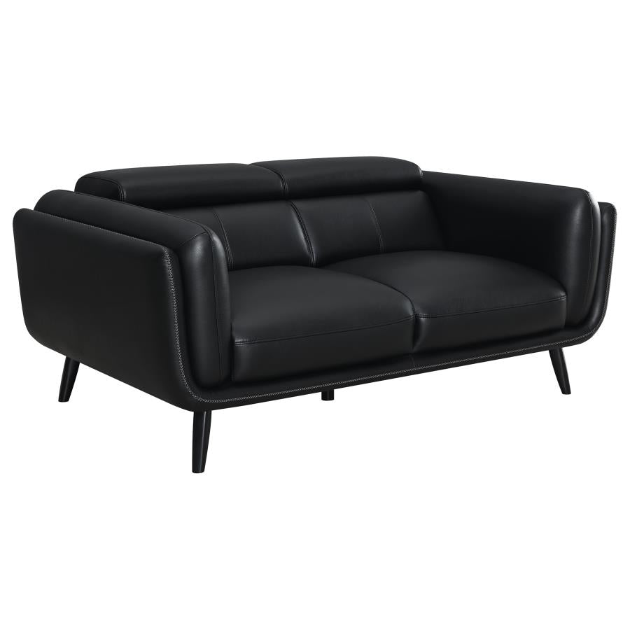 Shania Black 2 Pc Sofa Set