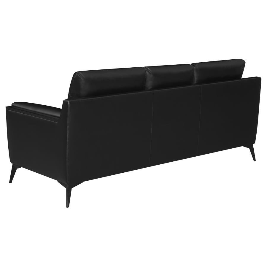 Moira Black 2 Pc Sofa Set