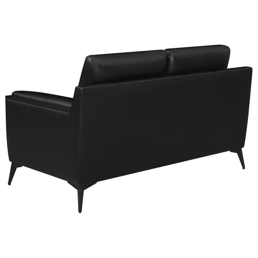 Moira Black 2 Pc Sofa Set