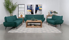 Acton Blue 3 Pc Sofa Set