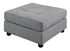 Claude Grey Ottoman