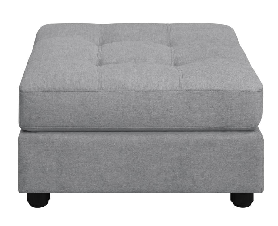 Claude Grey Ottoman