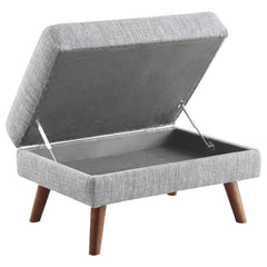 Churchill Grey Ottoman