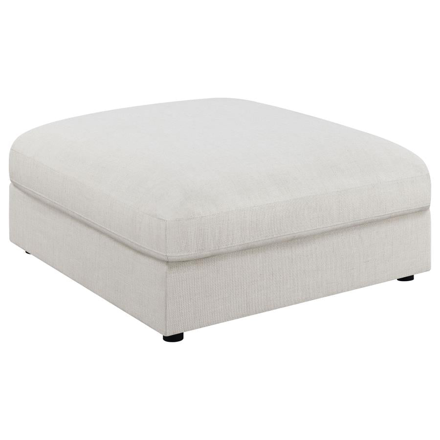 Serene Beige Ottoman