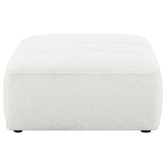 Sunny White Ottoman