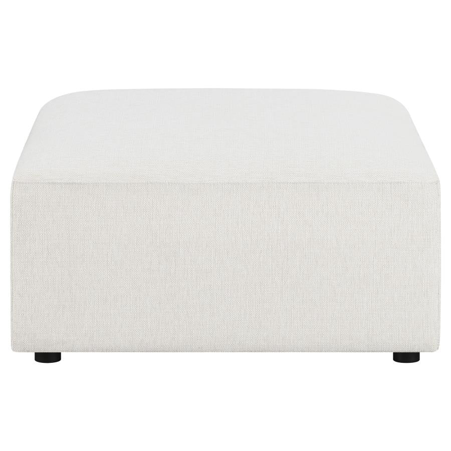 Freddie White Ottoman