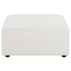 Freddie White Ottoman