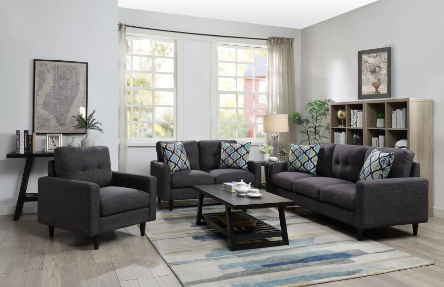 Watsonville Grey 3 Pc Sofa Set