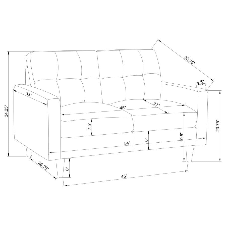 Watsonville Grey 3 Pc Sofa Set