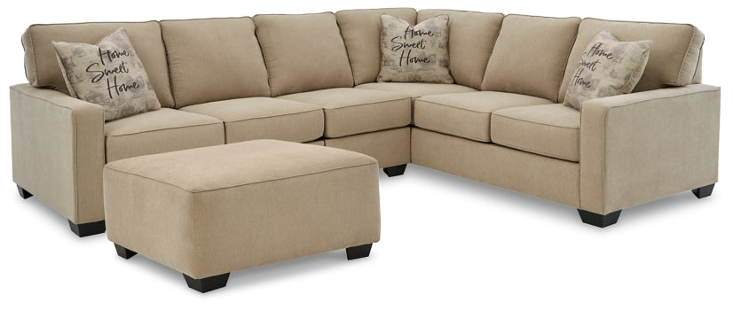 Lucina 3-Piece Sectional with Ottoman - PKG013136