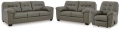 Donlen Sofa, Loveseat and Recliner