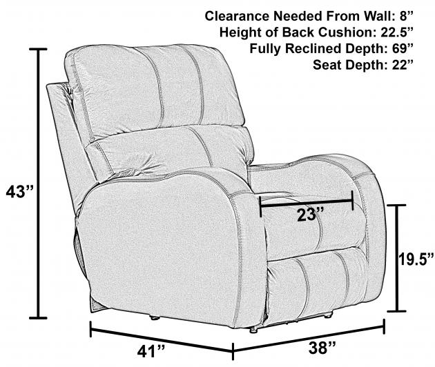 Angelo Power Headrest Power LayFlat Reclining Sofa