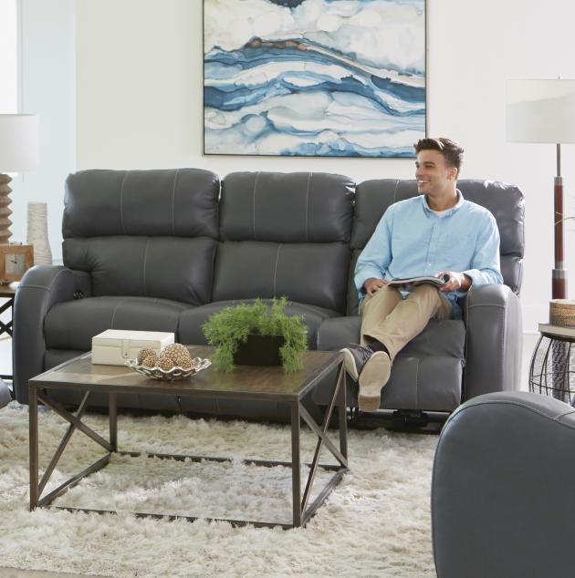 Angelo Power Headrest Power LayFlat Reclining Sofa