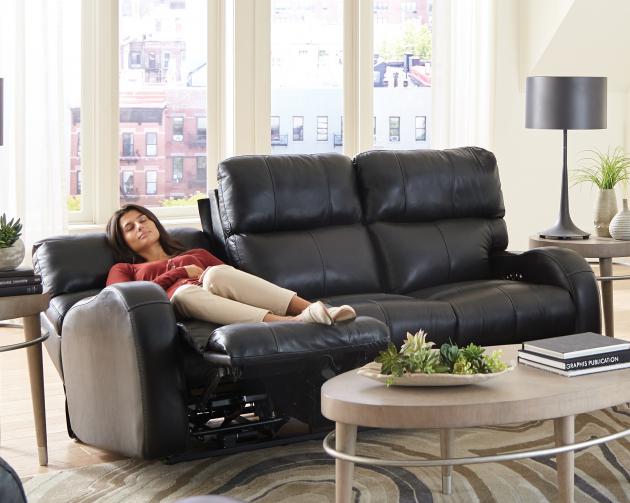 Angelo Power Headrest Power LayFlat Reclining Sofa