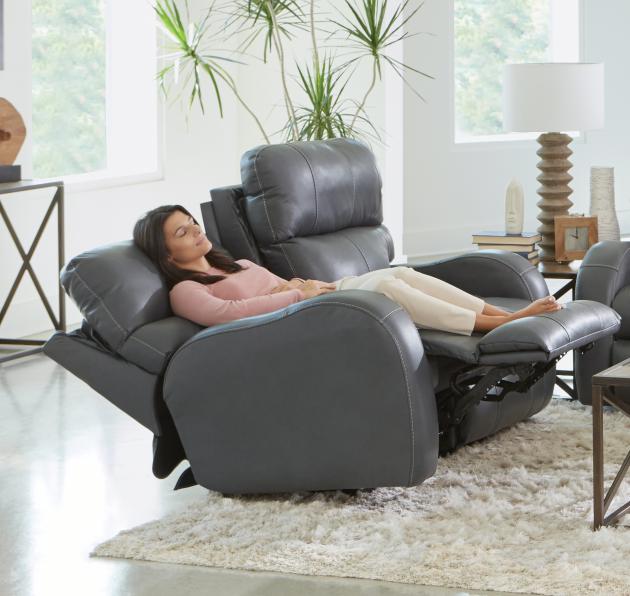 Angelo Power Headrest Power LayFlat Reclining Sofa