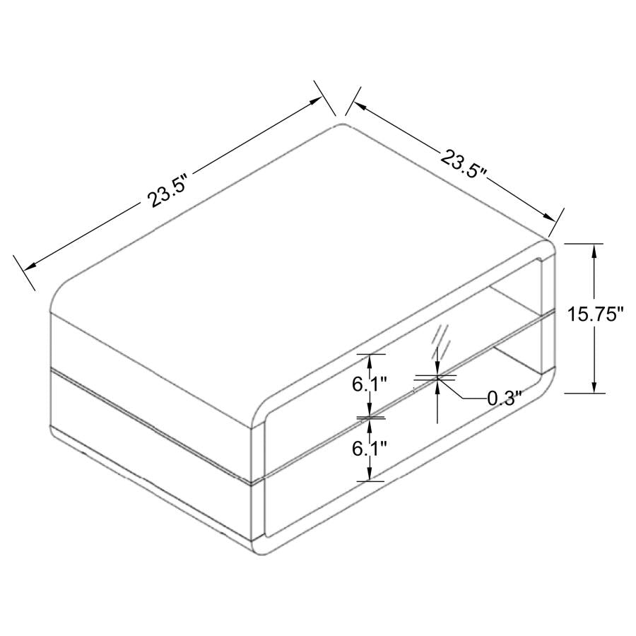 Elana White End Table