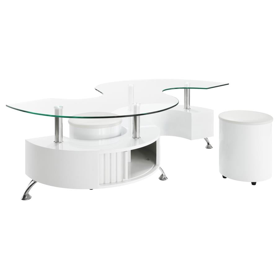 Buckley White Coffee Table