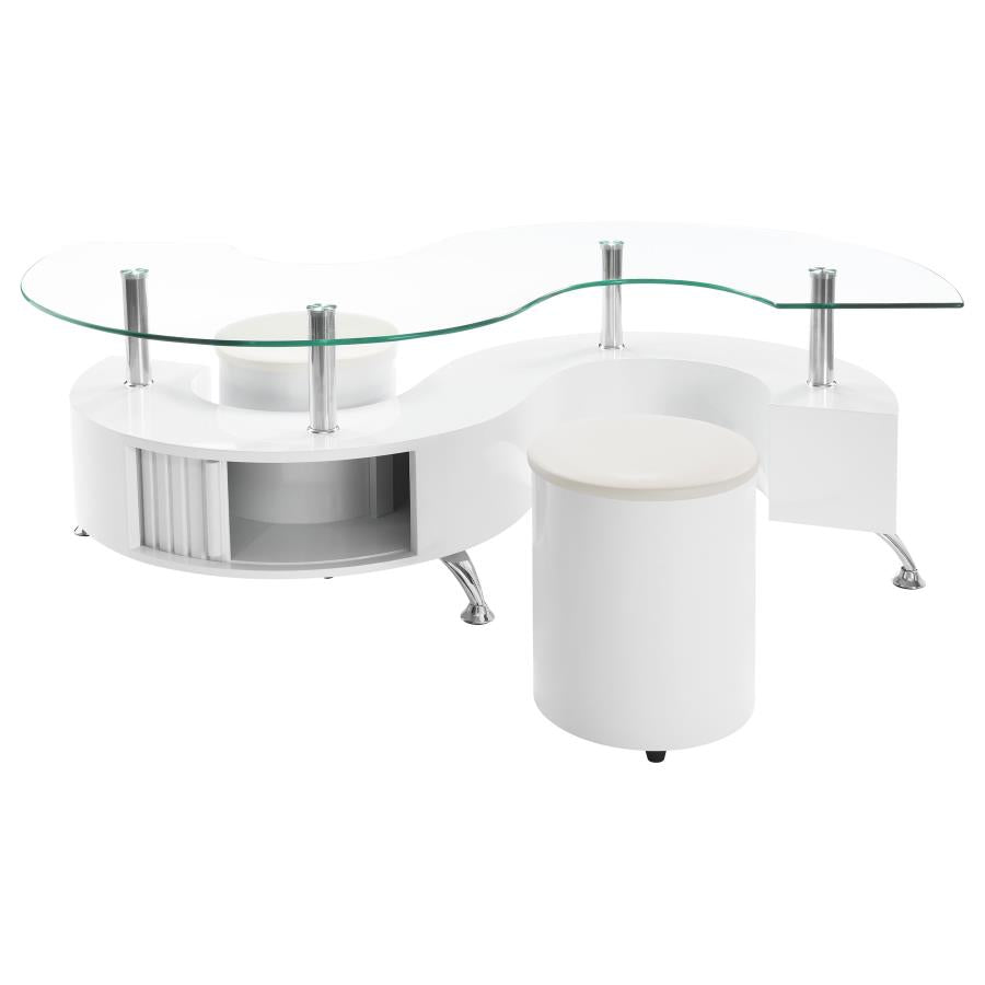 Buckley White Coffee Table