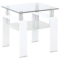 Dyer White End Table