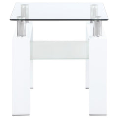 Dyer White End Table