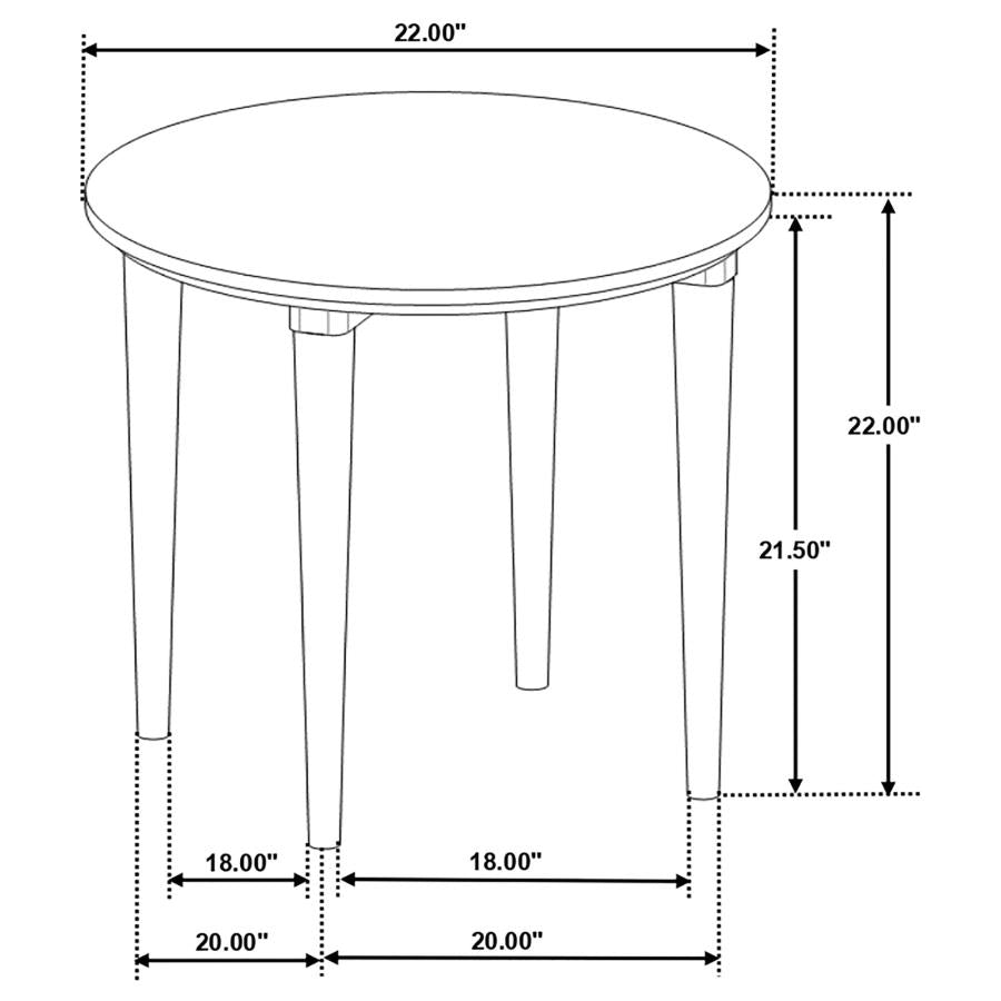 Aldis White End Table