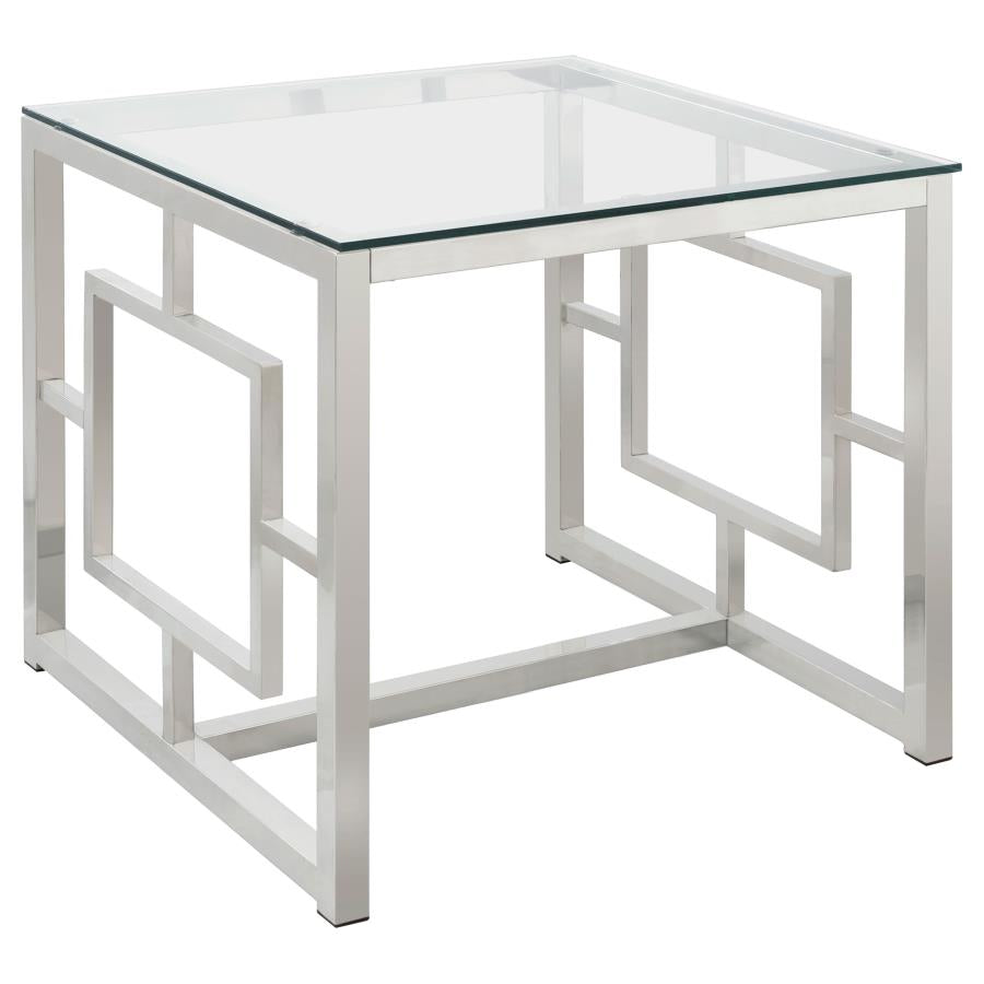 Merced Silver End Table