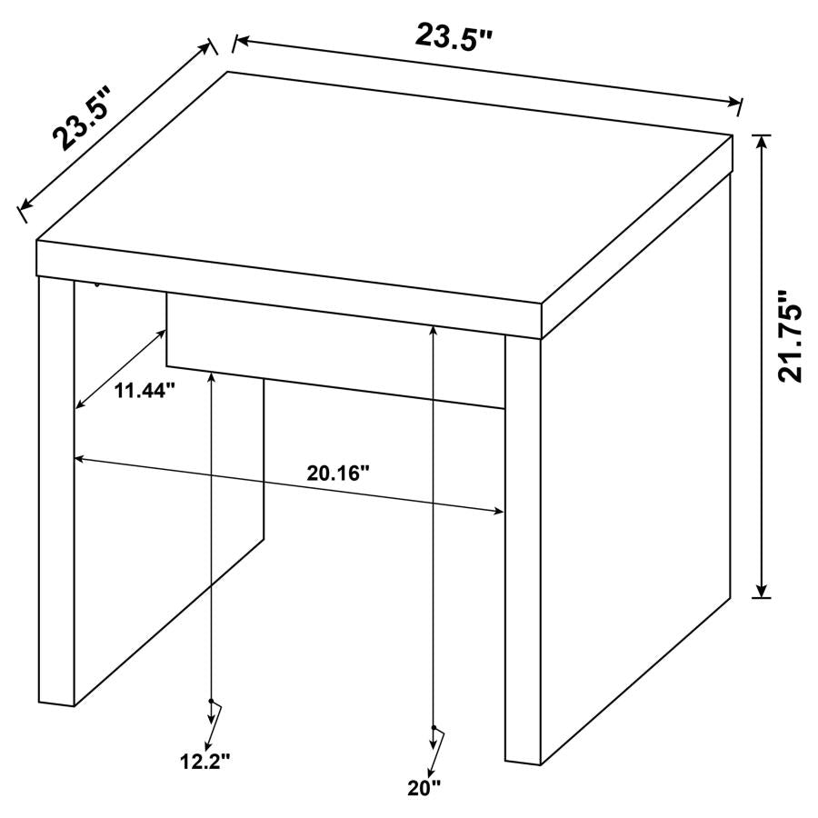 Lynette Brown End Table