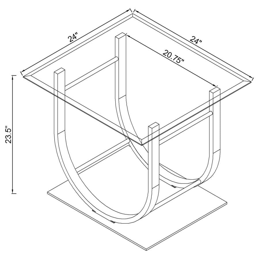 Danville Silver End Table