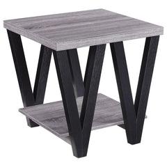 Stevens Grey End Table