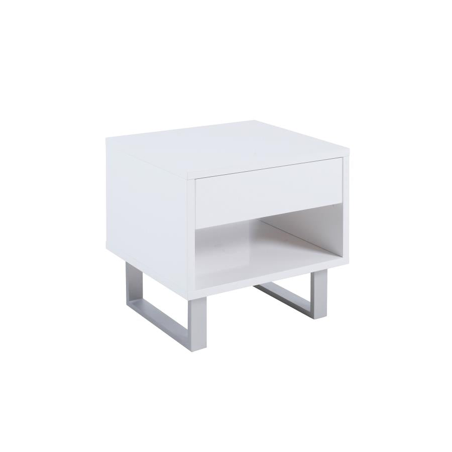 Atchison White End Table