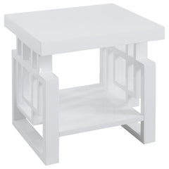 Schmitt White End Table