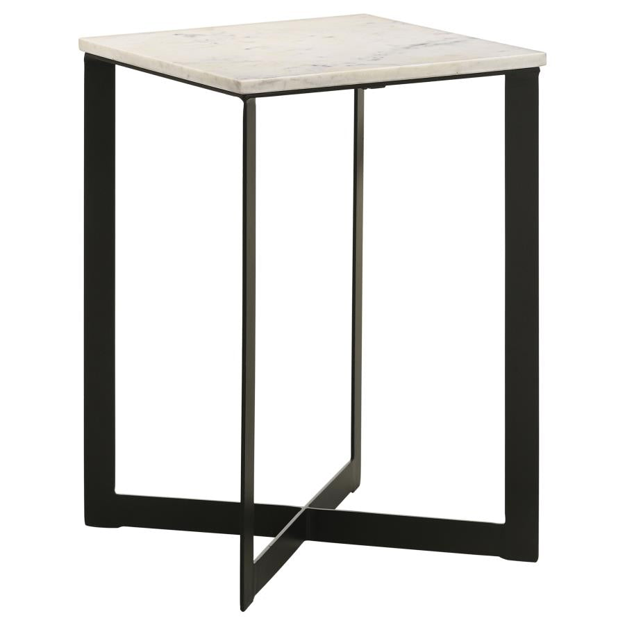 Tobin White End Table