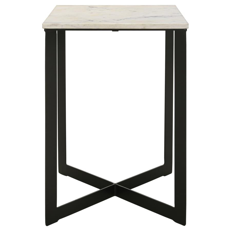 Tobin White End Table