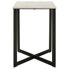 Tobin White End Table